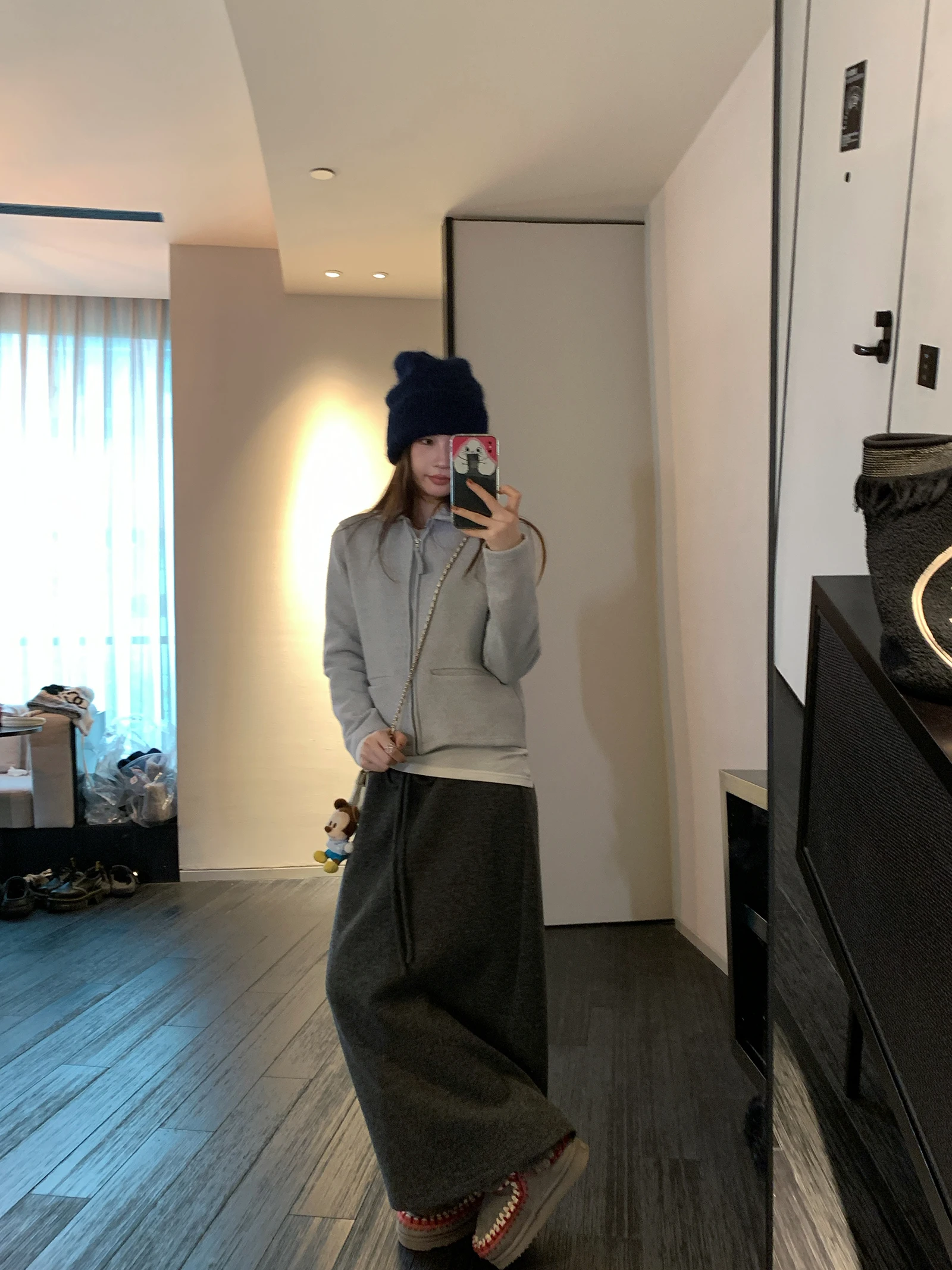 

Удобная длинная вязаная юбка с эластичным поясом, повседневная свободная прямая юбка-труба для женщин с декоративной веревкой