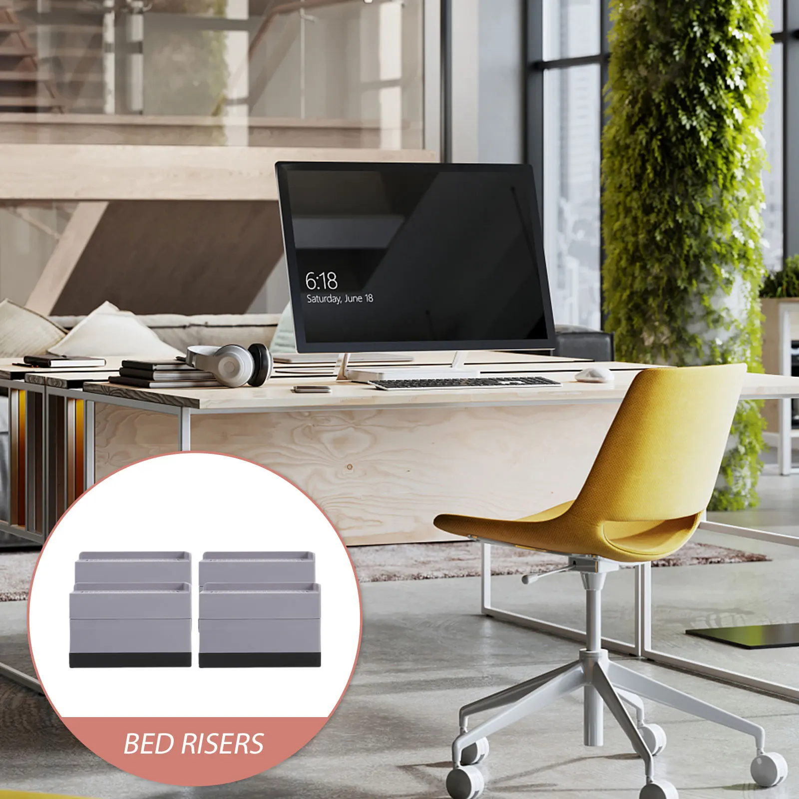 

4 шт., утолщенные мебельные подъемники для дивана, ножки стола, стиральной машины, сверхмощные нескользящие высоты