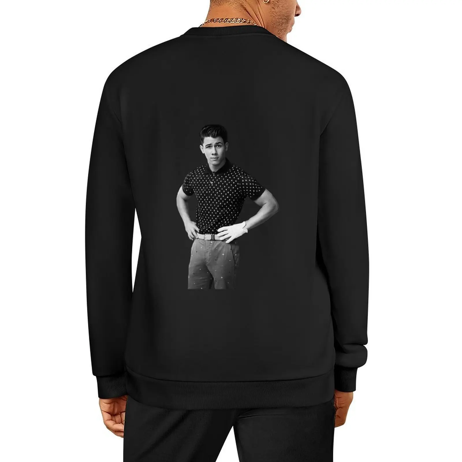 

Nick Jonas Pullover tracksuits mens clothes men's winter sweater fashion men oversize sweatshirt