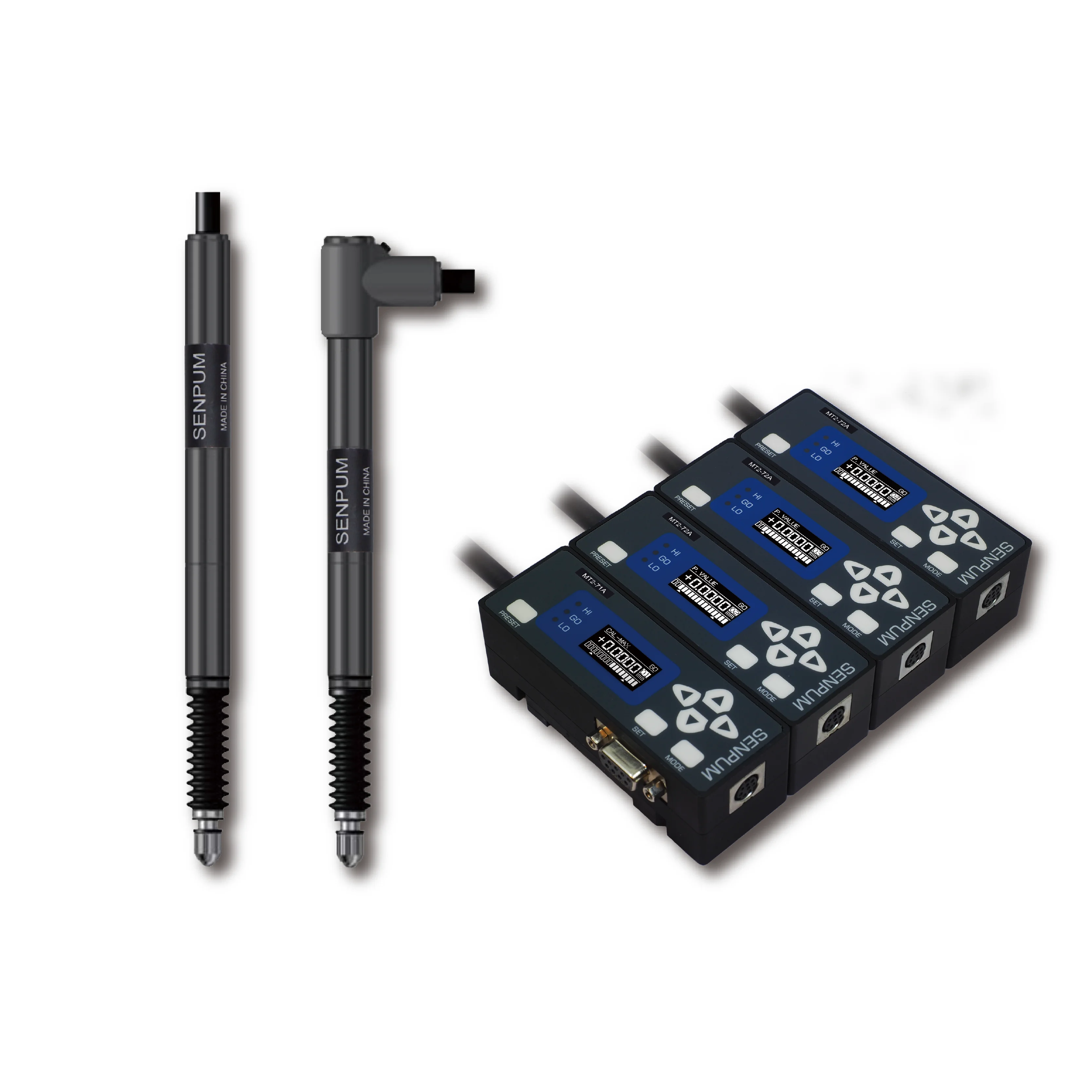 Senpum High Performance Lvdt Sensor Supplier 30mm Lvdt Linear Displacement Sensor Probe