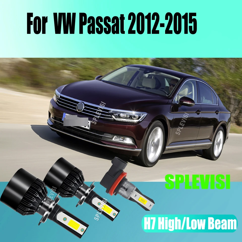 

See the Dramatic Difference LED Headlight Hi Low Fog H7 H7 H11 Conversion Bulbs Kit For VW Passat 2012 2013 2014 2015