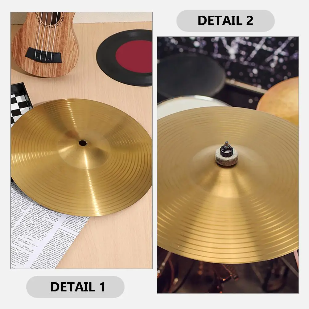 

Cymbals Music Instrument Drum Metal for Drums Replace Practice Crash Supplies Copper