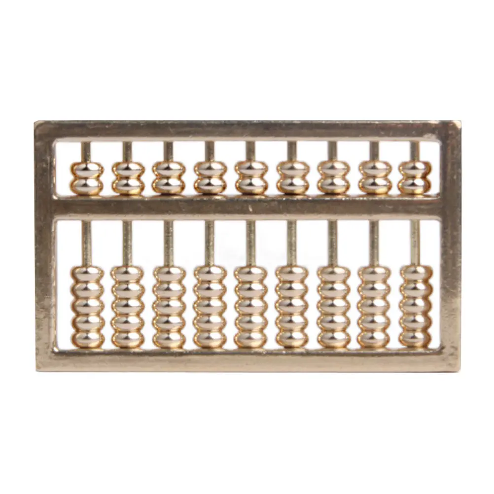 Brass Abacus Pendant Keychain Decoration Mini Diy Crafts Ornament Retro Desktop Accessory Hanging Bag Charm Lightweight Portable