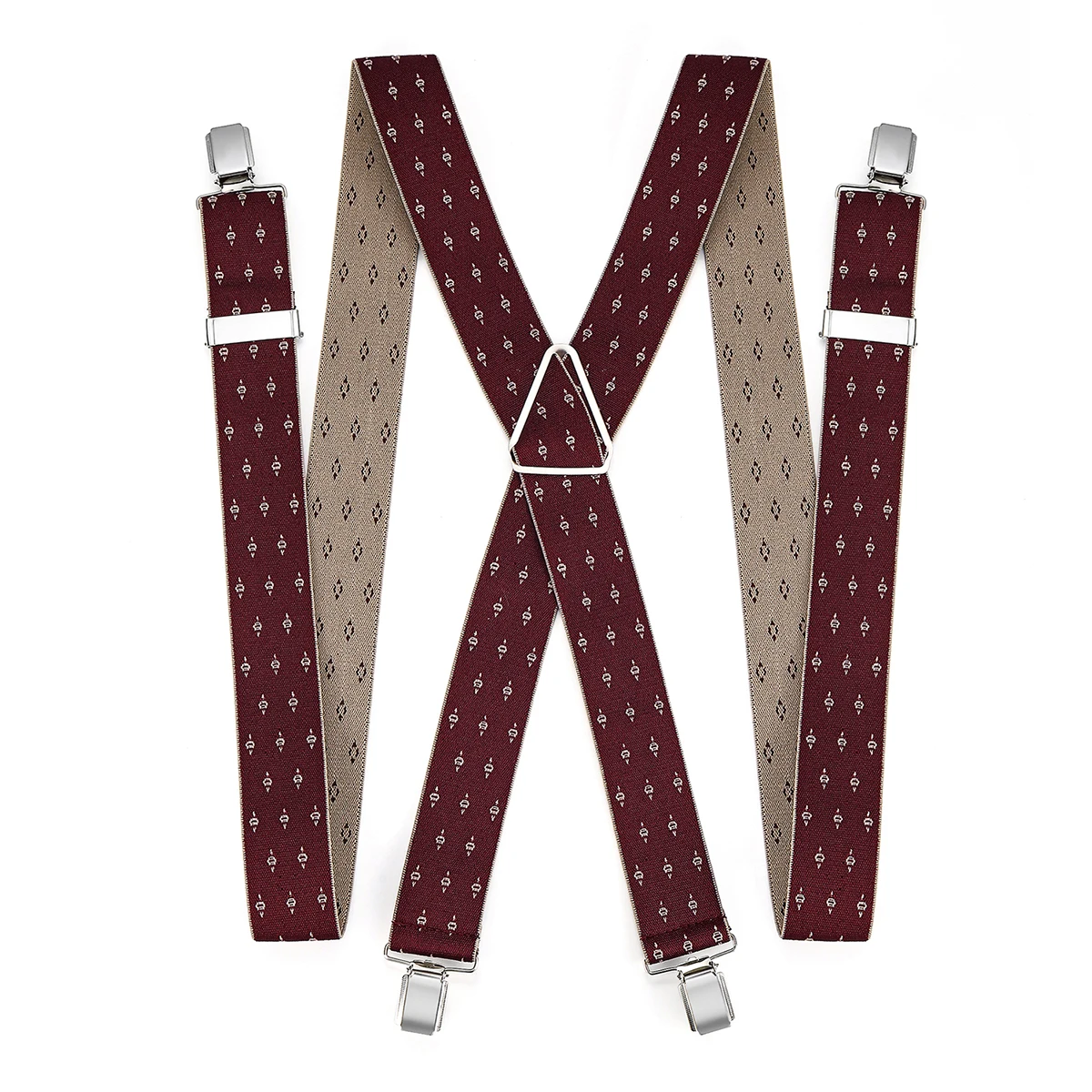 High-End Men's Suspenders กางเกงผู้ชาย Suspenders Yuppie ชายเสื้อฝรั่งเศส Suspenders คลิป Suspenders ยืดหยุ่น