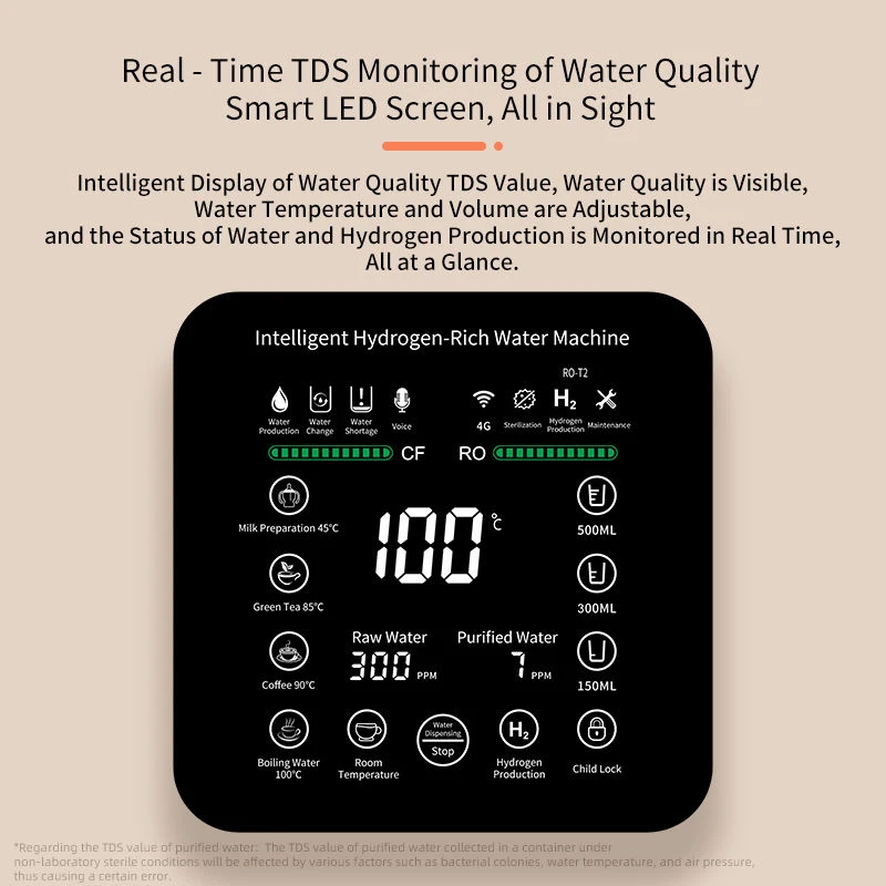 3000 PPB الهيدروجين الغنية RO التناضح العكسي كونترتوب سخان مياه بلاستيكي كهربائي سعة 5L تنقية وحدة الكل في واحد #4