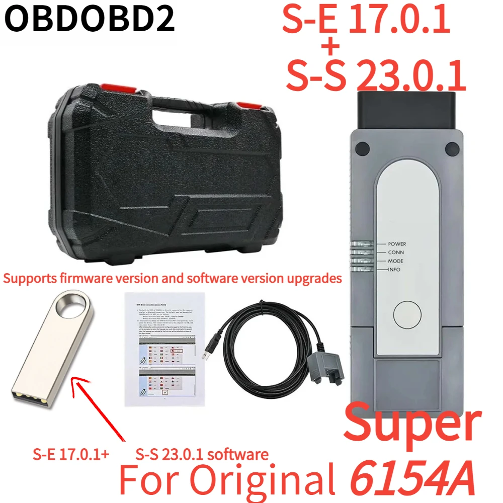 2024NEW ForVAGVNCI 6154A O-S23.01/O-E 17.0.1 SupportCAN FD DoIP Original Driver Cover Full Function as 5054a Super OBD2 Car Tool