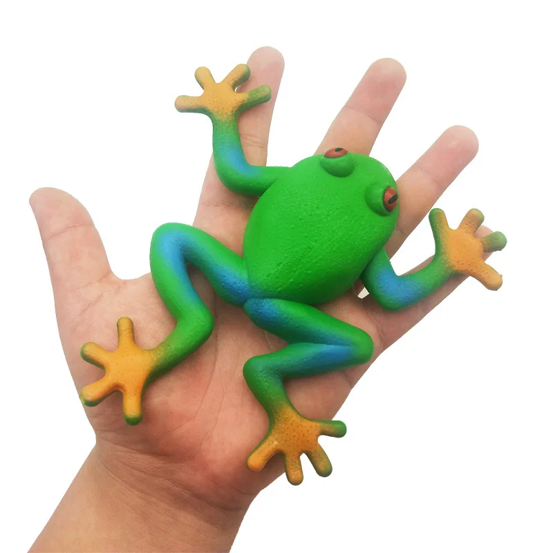 Jouet de Simulation de Grenouille en Caoutchouc Souple pour Enfant, Modèle Créatif et Amusant, Lala Le, de Décompression, Parodie, Nouveauté