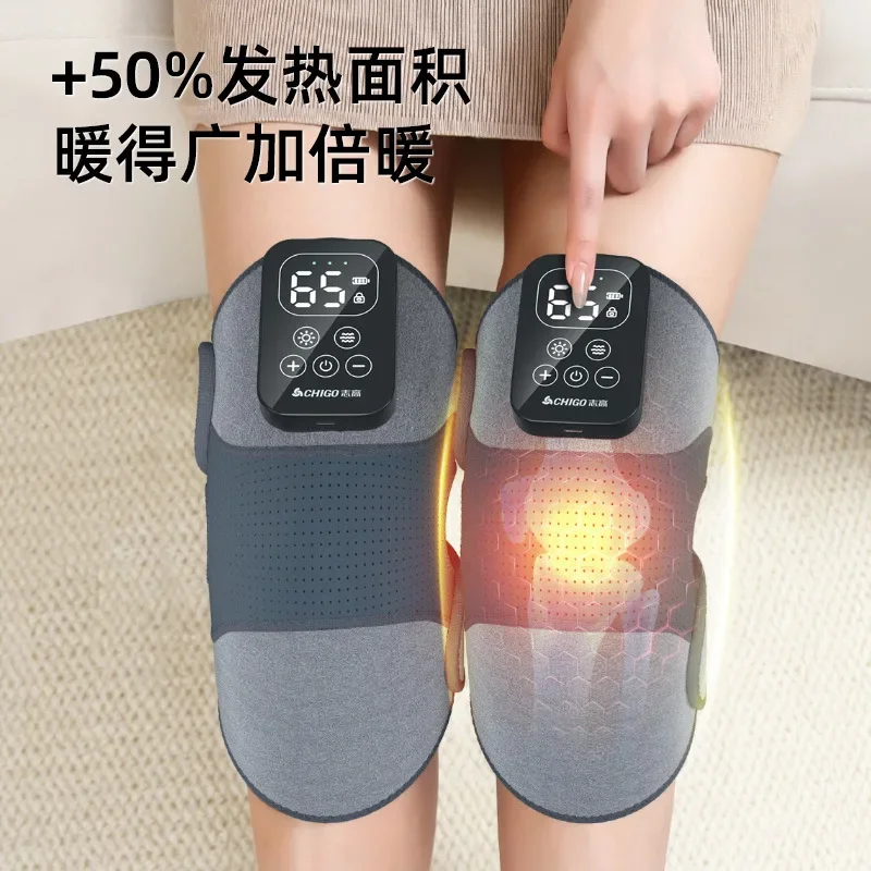 

Electric Knee Hot Compress Joint Physiotherapy Massager Warm Heating Moxibustion Pain Artifact 5-speed Adjustment