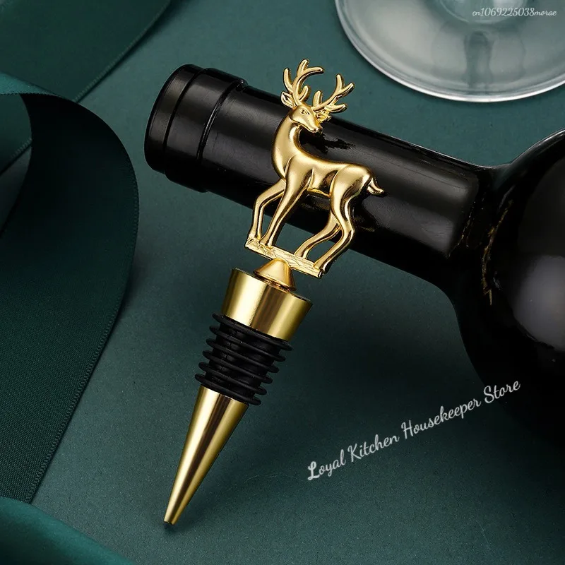 Tapón de vino de alce, tapón de botella de bebida expandible, preservación de vino tinto, corcho, botella de Metal, tapón de champán, accesorios de Bar, 1 ud.