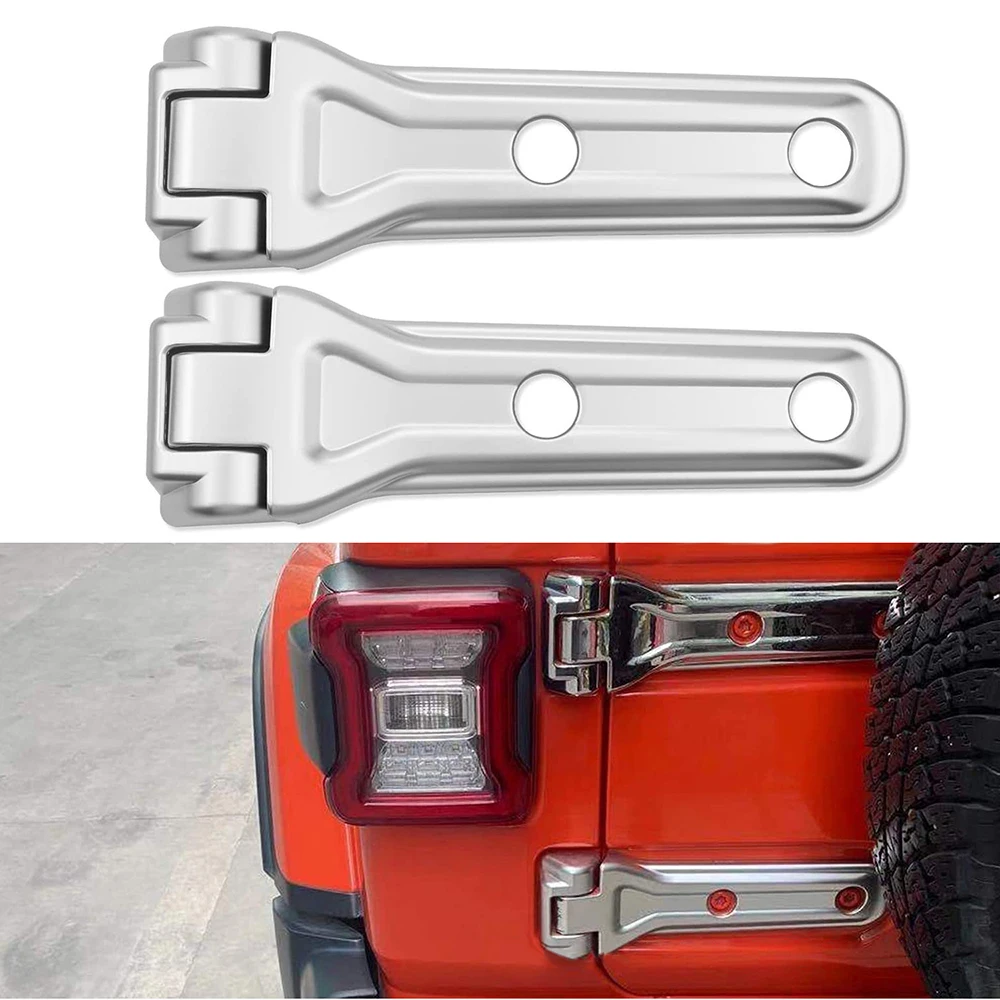 سيارة الباب الخلفي قطع الغيار الإطارات الباب الخلفي المفصلي غطاء الزخارف ل جيب رانجلر JL JLU 2018 الملحقات الخارجية