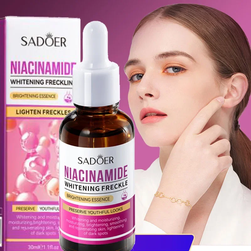 

Nicotinamide whitening freckle Remove Melasma Dark Spots Face Serum essence Firming Moisturizing Shrinking Pore facial skin care