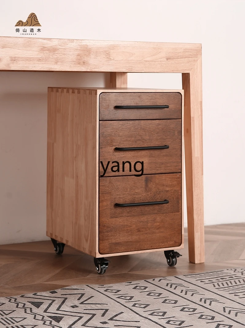 Yhl under-Table Chest of Drawers Mobile Storage Cabinet File Cabinet Sliding Chest of Drawer Movable Storage Cabinet