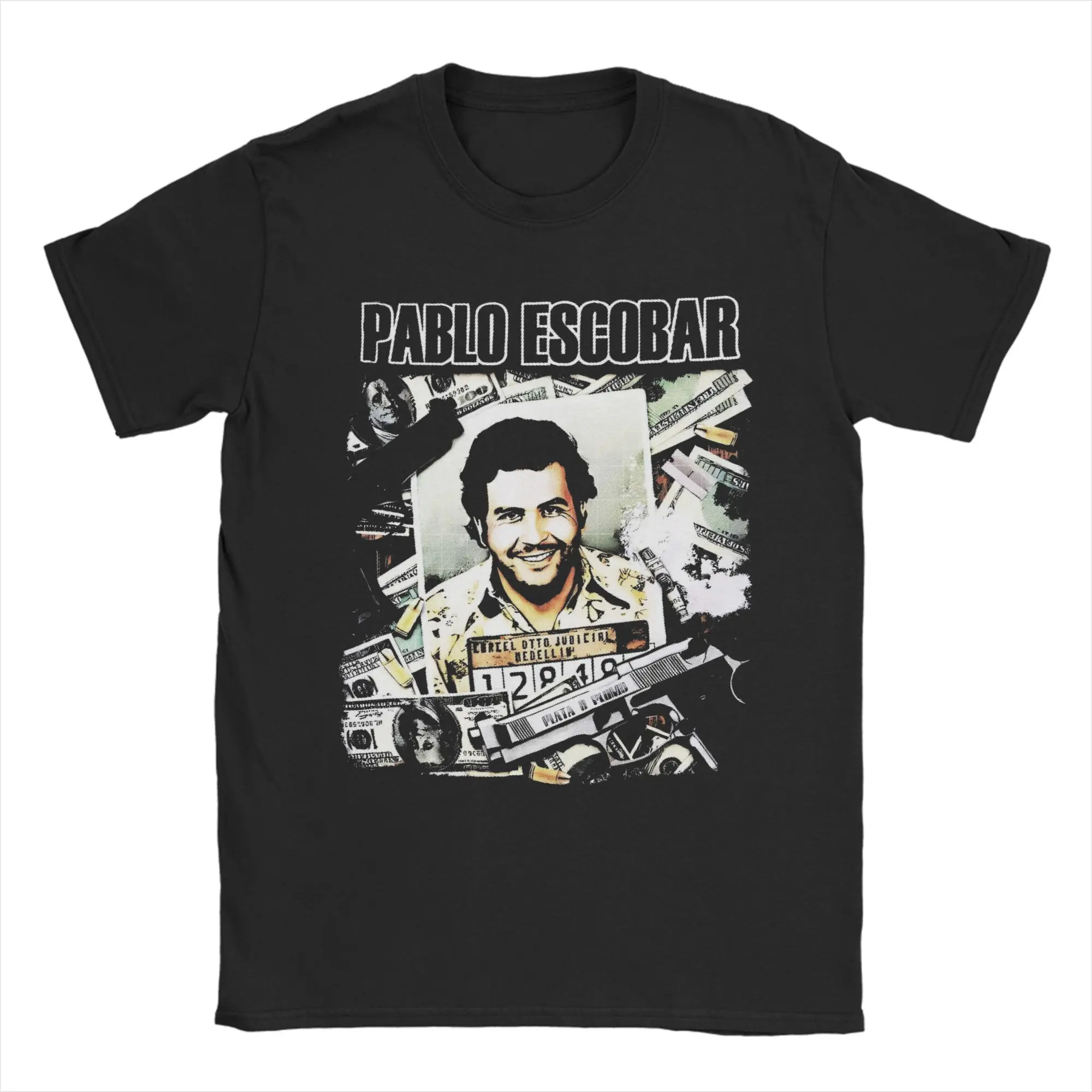 Pablo Escobar T Shirts Men Cotton Humorous T-Shirts Crewneck  Tees Short Sleeve Tops Adult