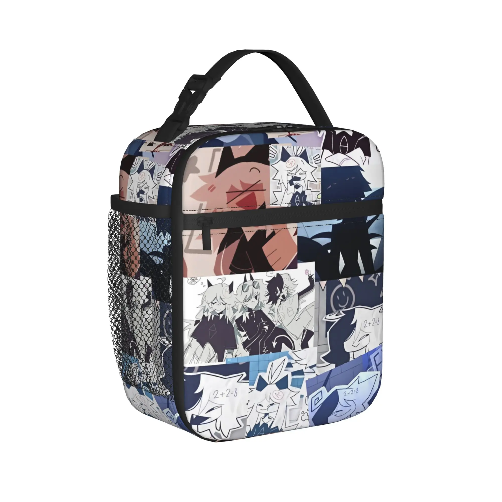 Oliver Zip Miss Circle Cartoon  Insulated Lunch Bag Large Paper Education Reusable Cooler Bag Tote Lunch Box Bento Pouch