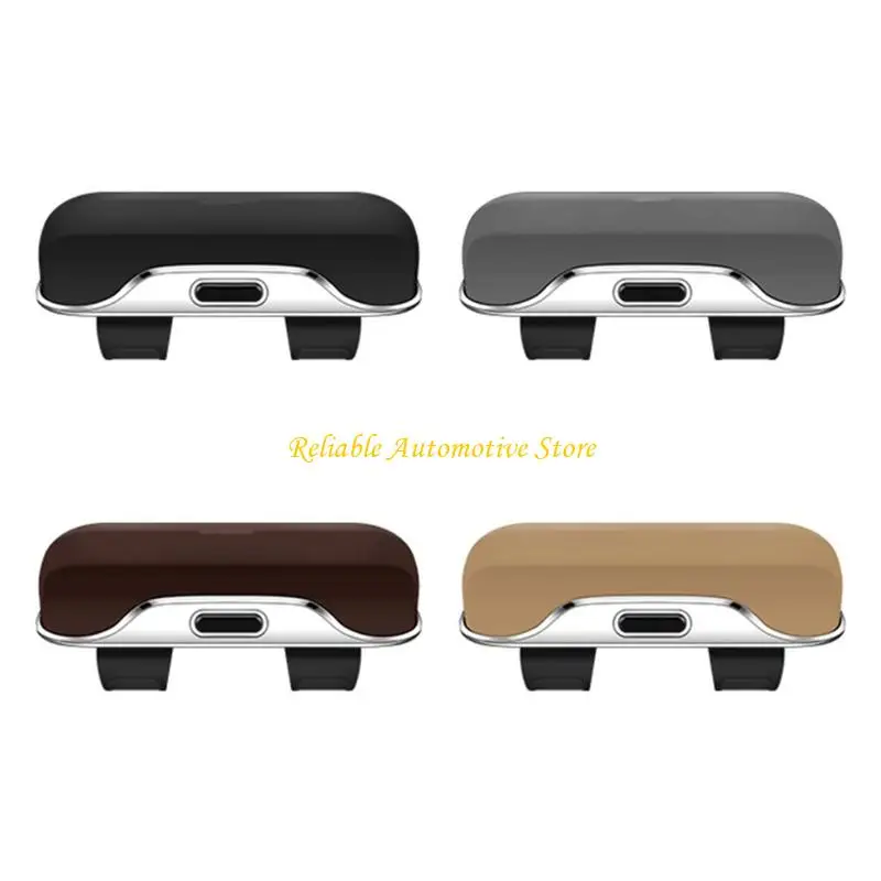 

M68B Eyeglasses Case Clamp On Car Universal Fit Auto Visors Sunglasses Holder Strong ABS Hard Shell for Automotives