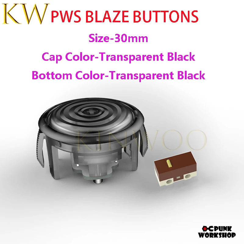Punk Workshop Original PWS Blaze Botão Com Microinterruptor Mudo