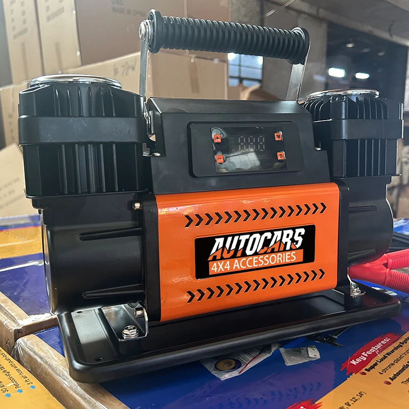 

Digital Dual Cylinders Offroad Air Compressor Pump For Tires, Heavy Duty Max 150 PSI For 4x4 Vehicle