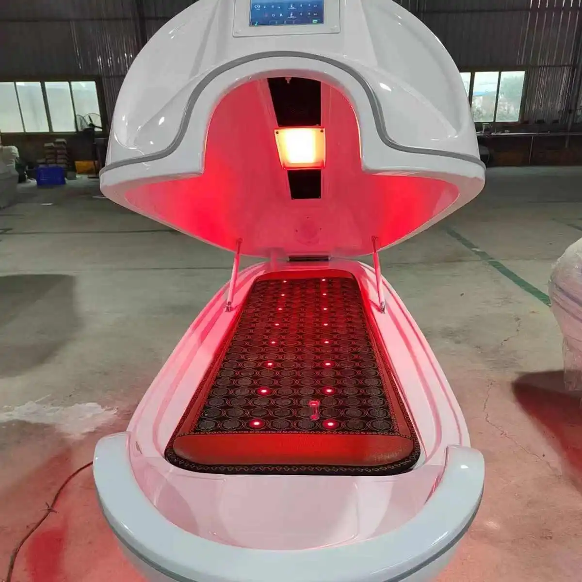 Graphene Heating Far Infrared Dry Sauna Beauty Slimming Machine Detox PEMF Spa Capsule Pod with Red Light