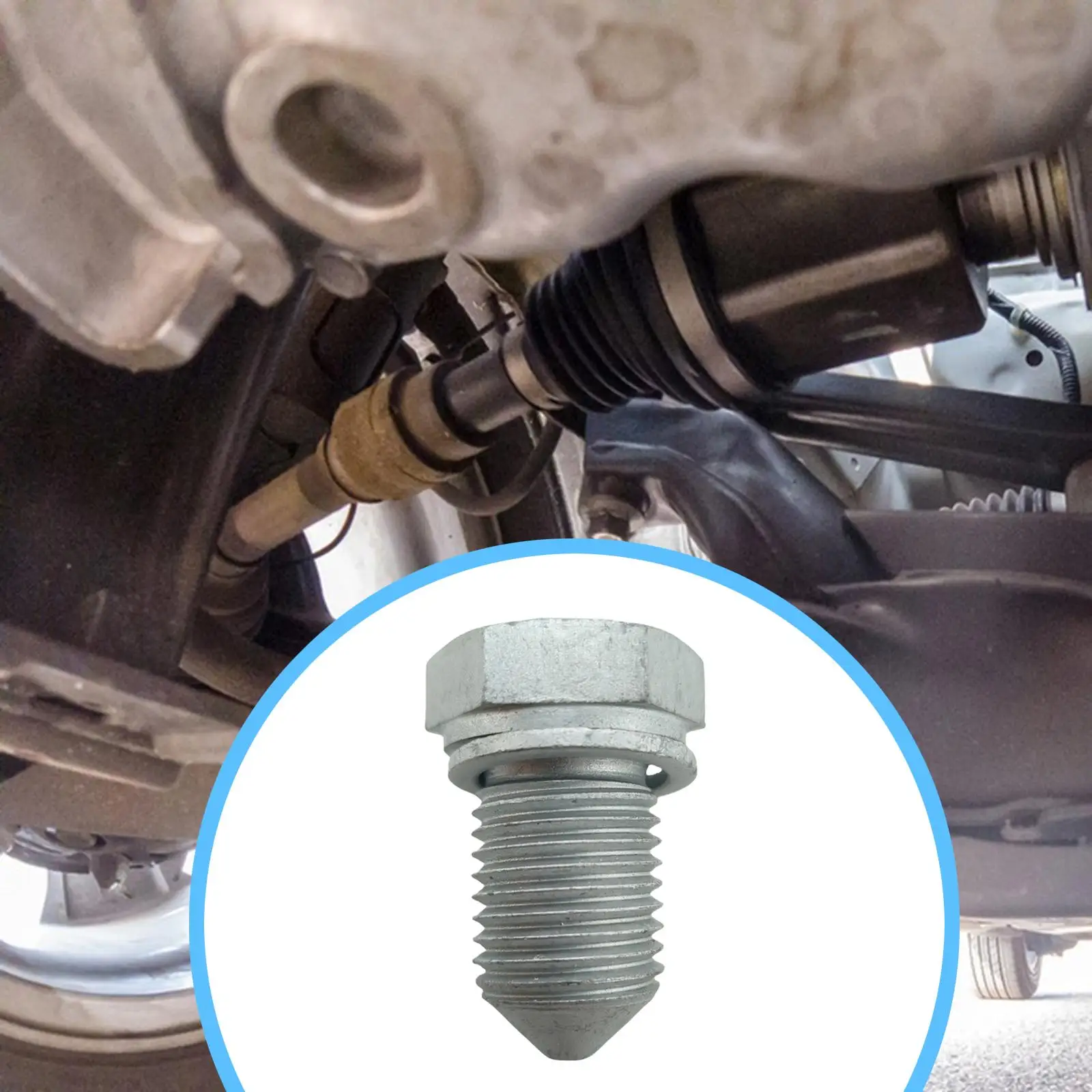 Oil Drain Plug Easy to Install Head Size 18mm Wear Resistant with Washer