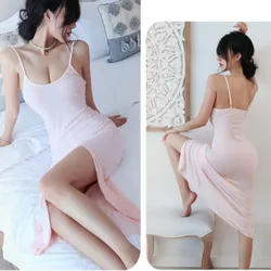 Sexy Pink Dress Passionate Flirtation Spicy Bed Temptation Pure Oversized Pajamas And Dresses For Formal Occasions Evening Dress