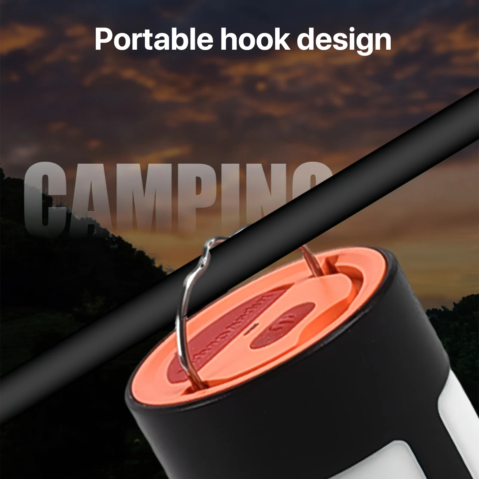 Solar LED Tent Light Rechargeable Emergency Solar Camping Lantern Waterproof 5 Modes Power Bank Function Lamp For Hiking Home