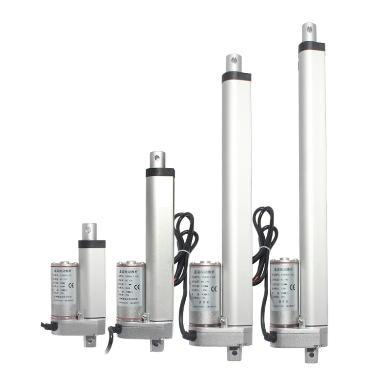 1000N DC Micro Electric Linear Actuator 12V 24V  Telescopic 20mm 30mm 50mm 100mm 250 400 mm Lineal Actuador Motor Lifts Table