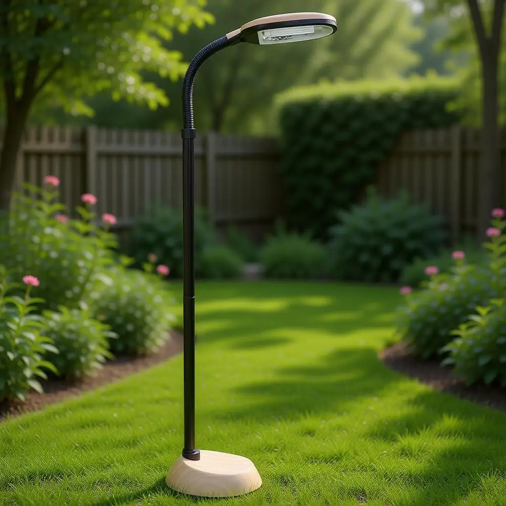 

Лампа с полным спектром естественного солнечного света и гибким кронштейном - для чтения, рукоделия и косметологических процедур (цвет светло-деревянный)