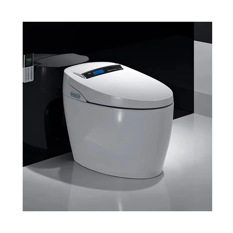 High Quality Auto Flush Clean Function One Piece Commode S-trap Ceramic Smart Wc Toilet