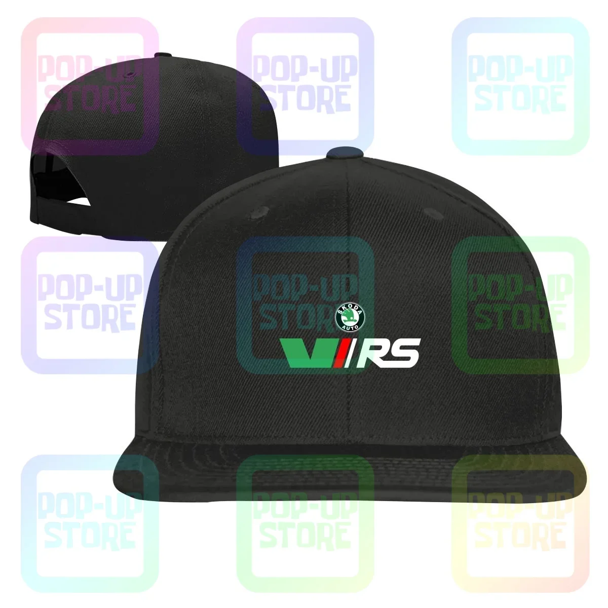 Skoda Rs Vrs Motorsport Graphicorrally Wrc Racing Snapback Cap Baseball Caps Top Splicing High Quality