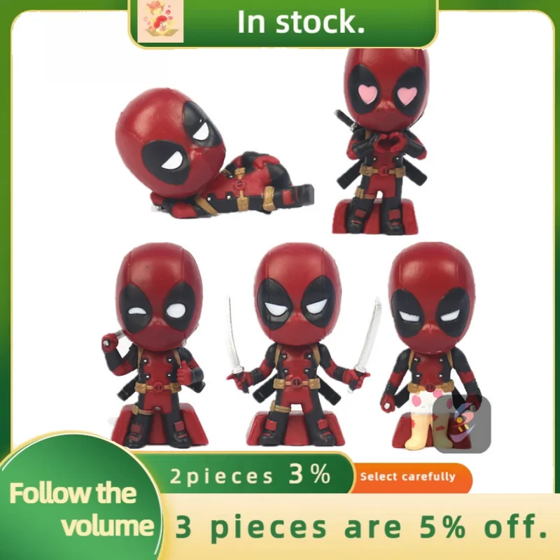 deadpool-action-figures-set-of-5-cute-collectible-toys-marvel-themed-desk-decorations-free-shipping-directly-from-stock