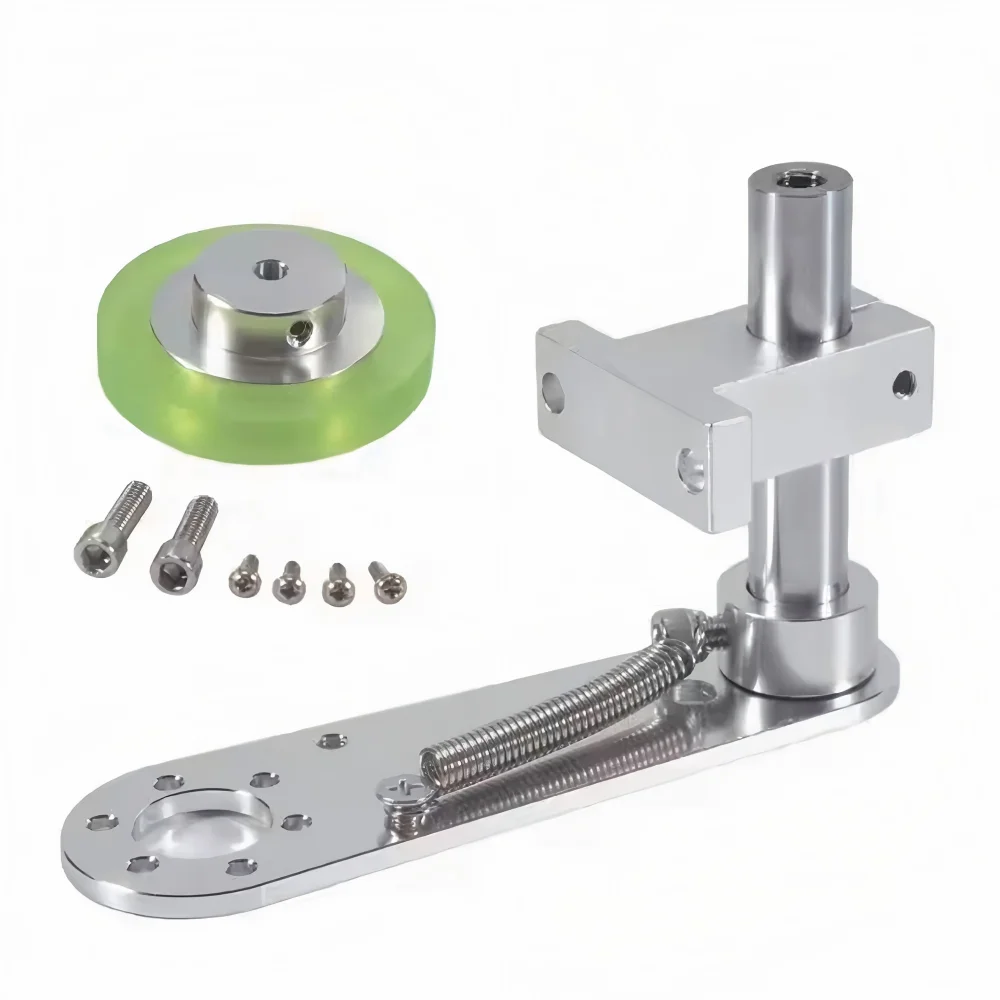 40mm 50mm 60mm Aluminum Encoder Mounting Bracket Polyurethane Measuring Wheel Industrial Rotary Encoder Meter Wheel Bracket