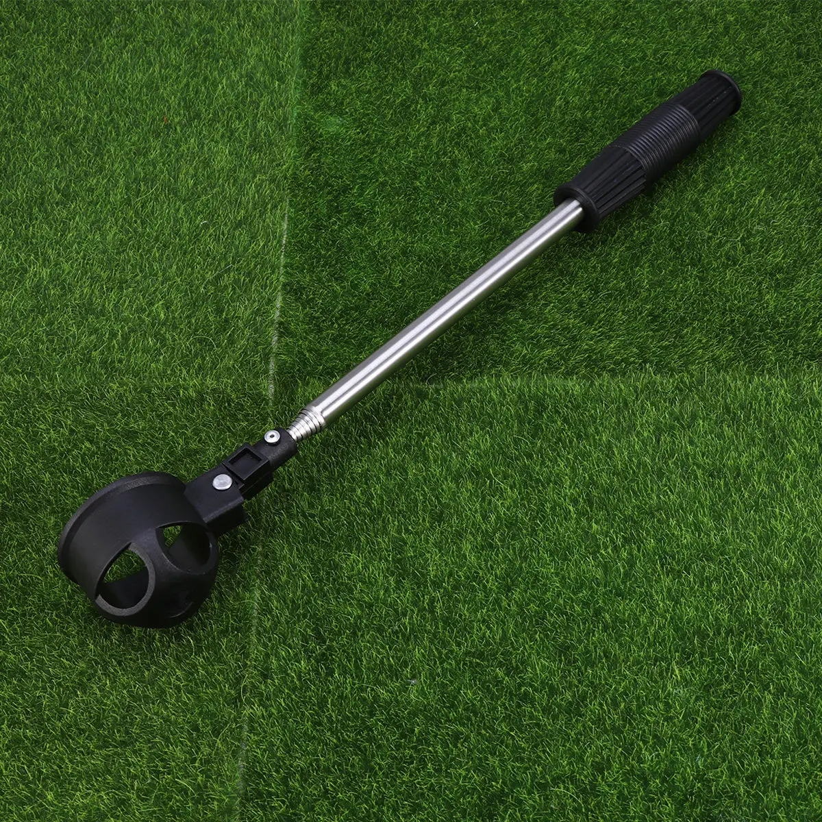 

Ball Retriever Telescopic Stainless Steel Shaft Abs Grip Extendable 2M For Golf Ball Pickup In Water Woods Bushes Lightweight