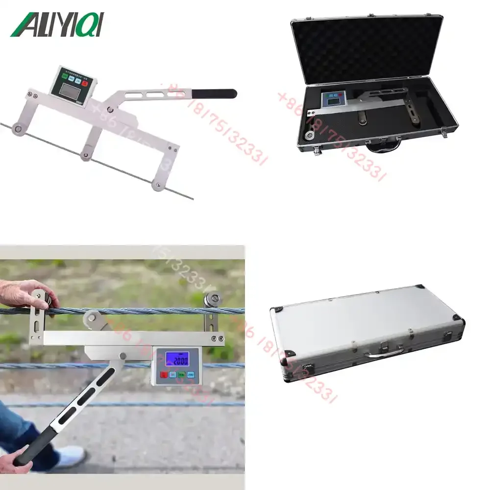 

5000N Digital Cable Belt Steel Wire Rope Tension Meter Tester for Electronic Measurement