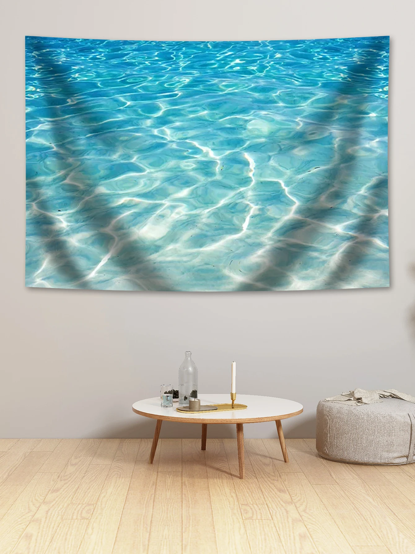 Shining Blue Seawater Ripple Photography Background Ocean Adult Children, Boys and Girls Background Photography Studio