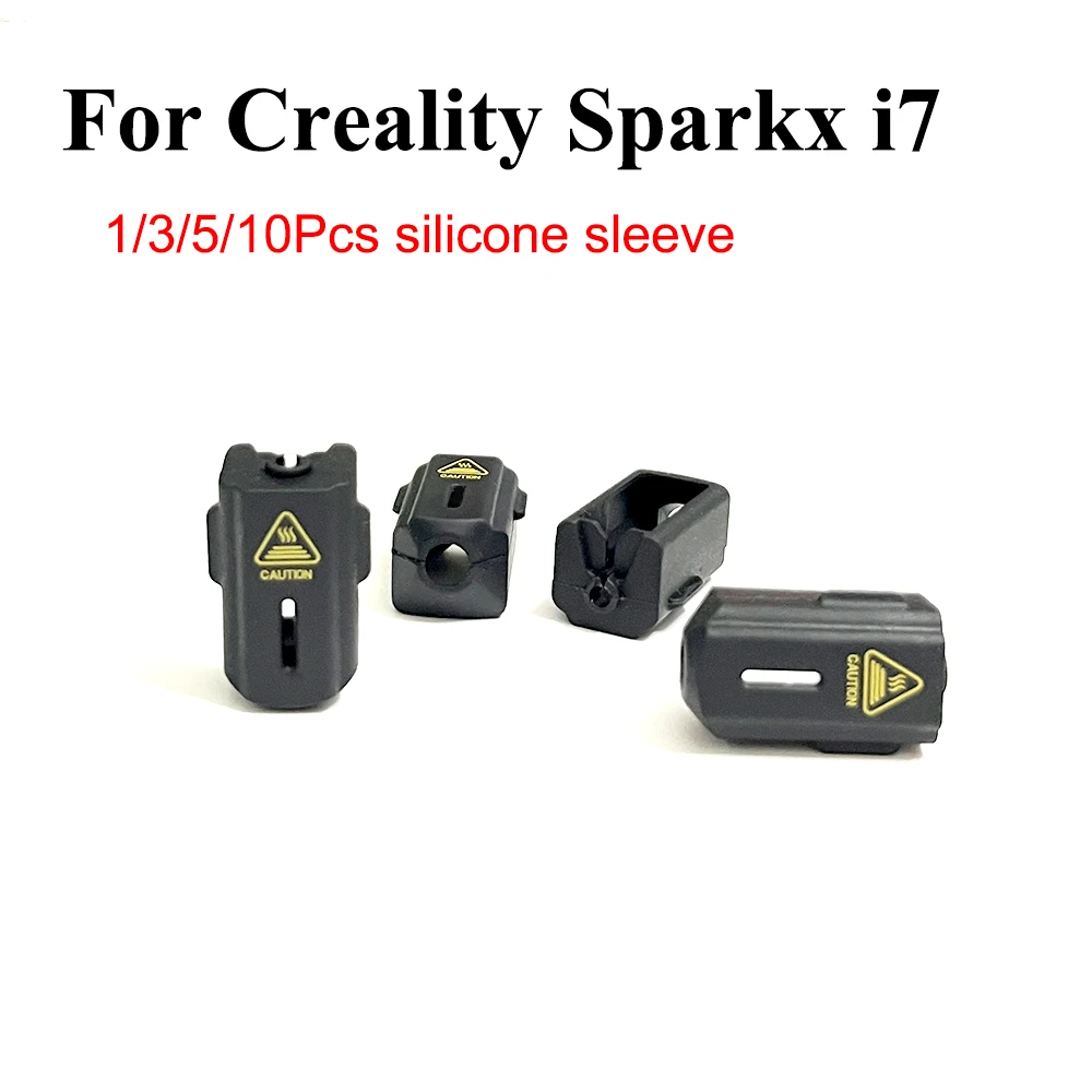 For Creality SPARKX I7 Silicone Sleeve 3D Printer Hotend Protector Cover Case Heat Insulation for Sparkx I7 Silicone Sleeve Sock