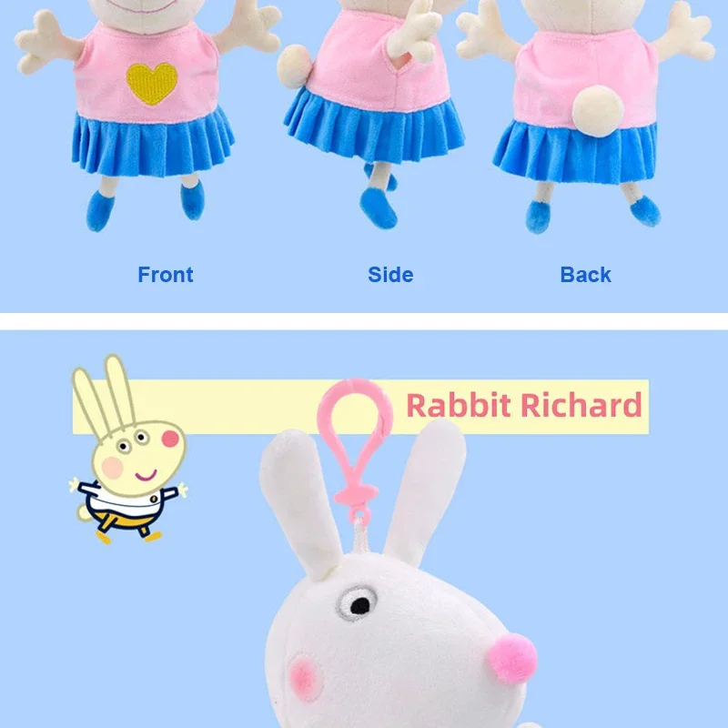 Echte Peppa Pig Plüsch Schwein Kinder Spielzeug 19CM Haustier Dinosaurier Teddybär Weiche Angefüllte Anime Figur Puppe kinder Geburtstag geschenke – Detail 22