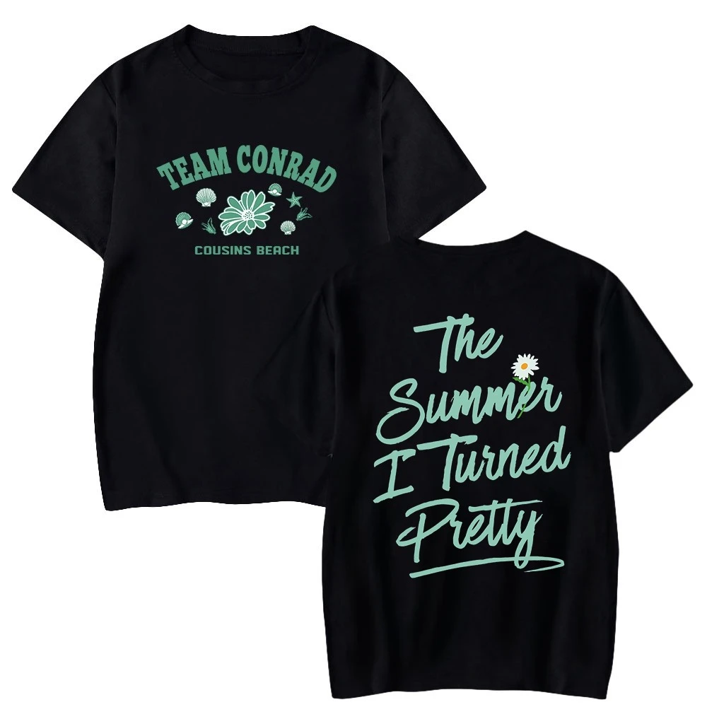 

Summer 2025 New I Become Pretty Cousins Beach T-Shirt Team Crew Neck Short Sleeve T-Shirt Women's Men's T-Shirt Large Size