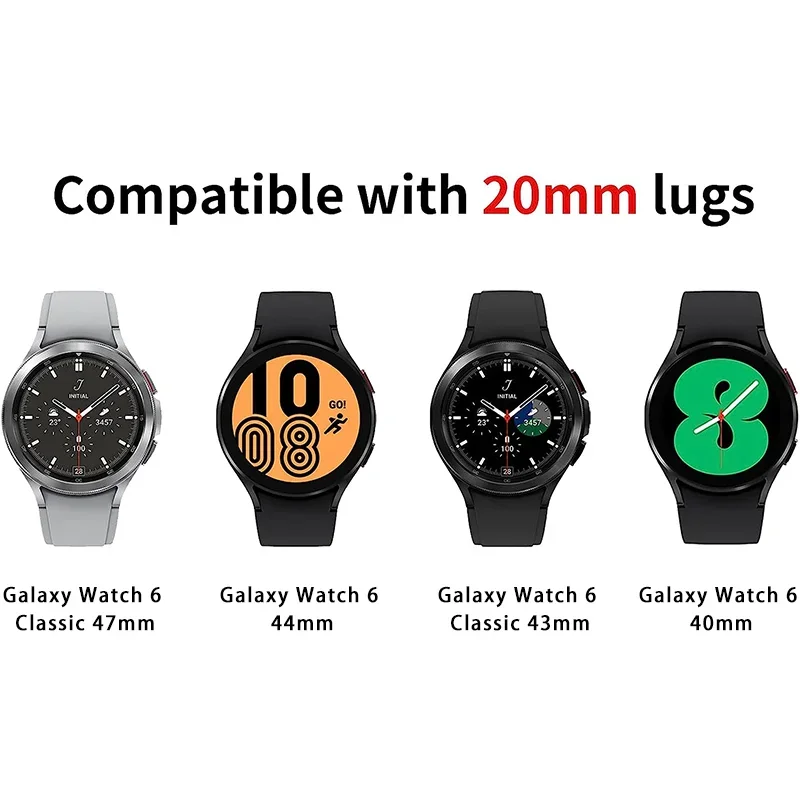 Original Silicone Strap for Samsung Watch 6 40MM 44MM Sport Rubber Band Magnetic Buckle for Galaxy Watch 6 Classic 43MM 47MM New