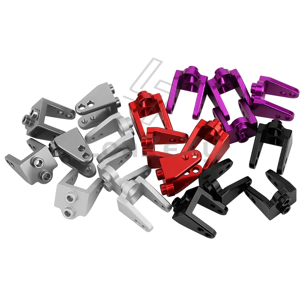 Aluminum Adjustable Upper Shock Mount 6.5g for Losi 1/18 Mini LMT RC Monster Truck, 4Pcs Multi-hole Shock Bracket with M2 Screws