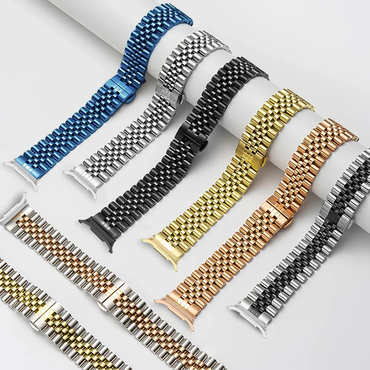 Metal Luxury Watch Strap For Samsung Galaxy Watch 7 Ultra 47MM Stainless Steel Bracelet Replacement Correa Watch7Ultra Watch Ban