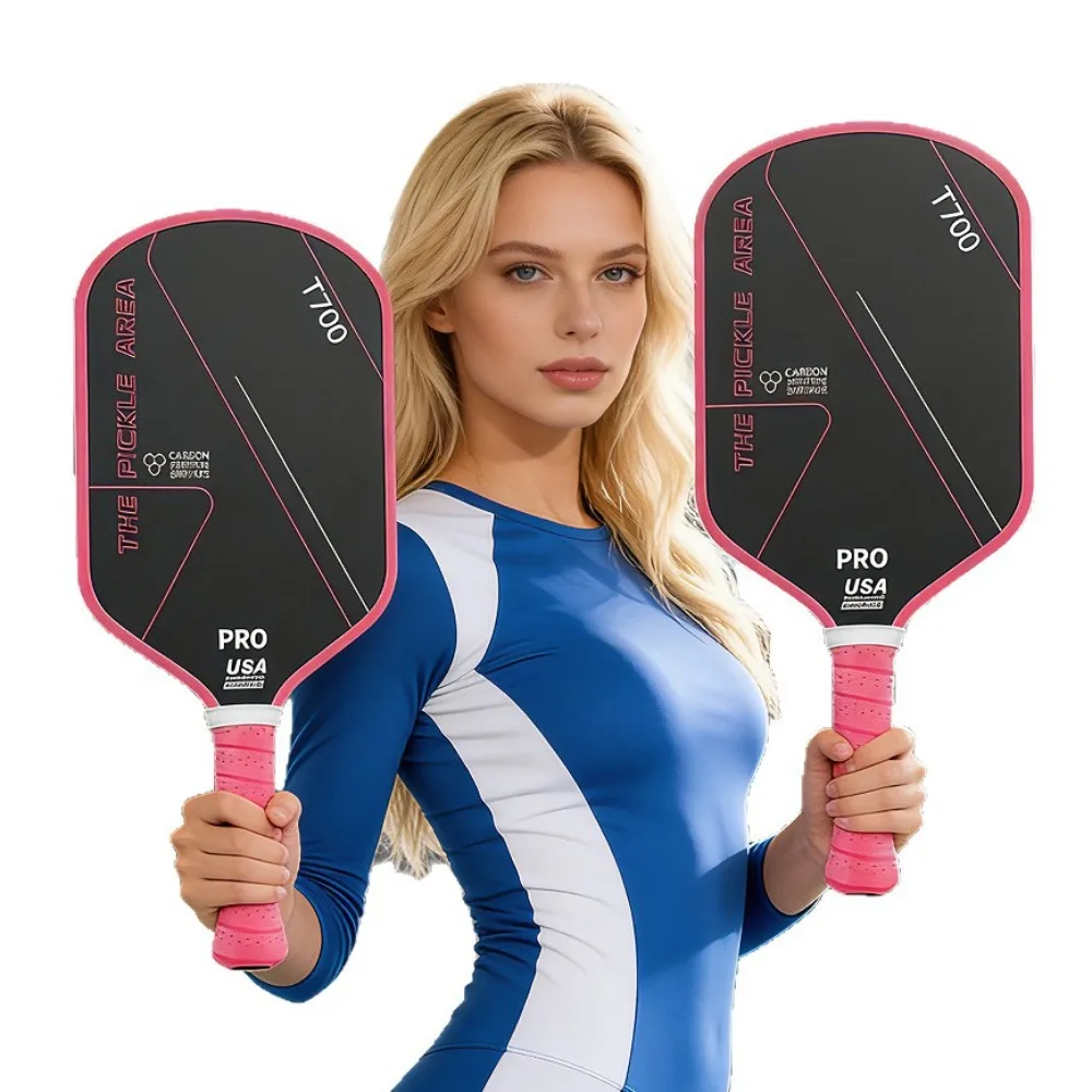 

Прочный набор ракеток для пиклбола T700 из углеродного волокна 16 мм с матовой поверхностью, легкие ракетки для пиклбола
