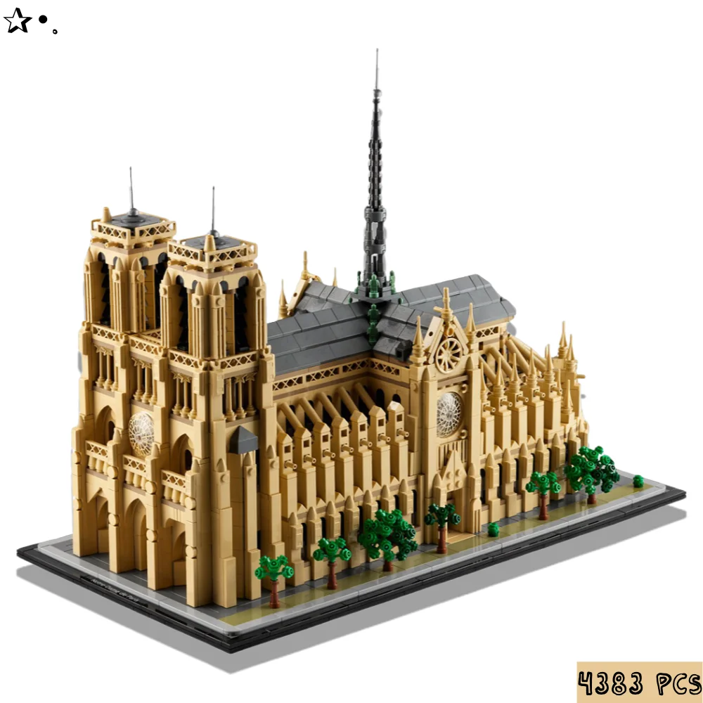 

MINISO Notre-Dame de Paris Architectural Model Kit 21061 Collectible Building blocks Set for Adults Gift for Lovers of History