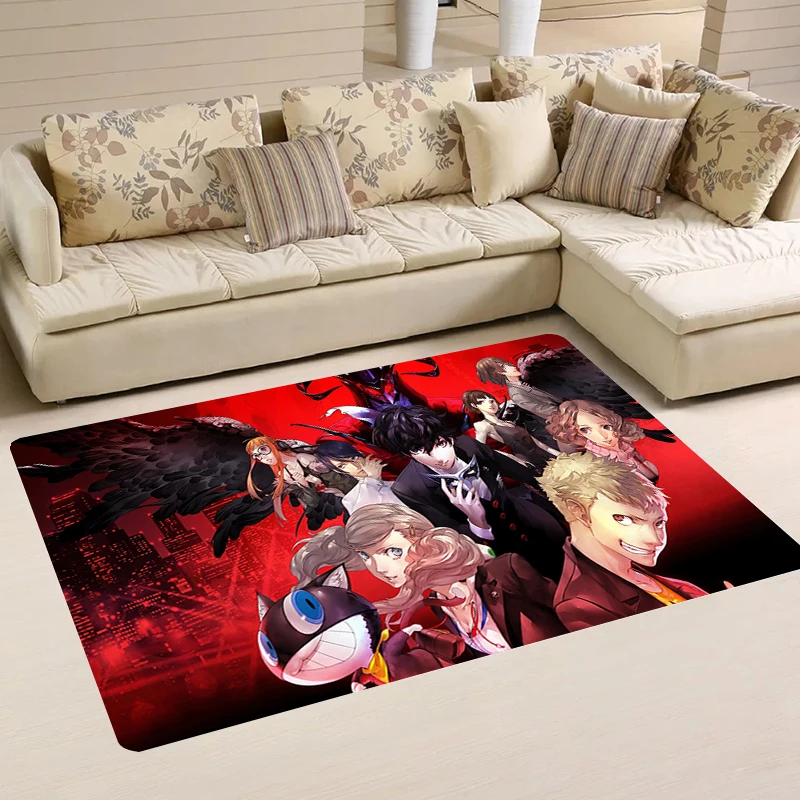 Anime Persona 5 Rugs House Entrance Mat Living Room Home Kitchen Rug Balcony Carpets Foot Carpet Doormat Door Mats Bathroom Bath