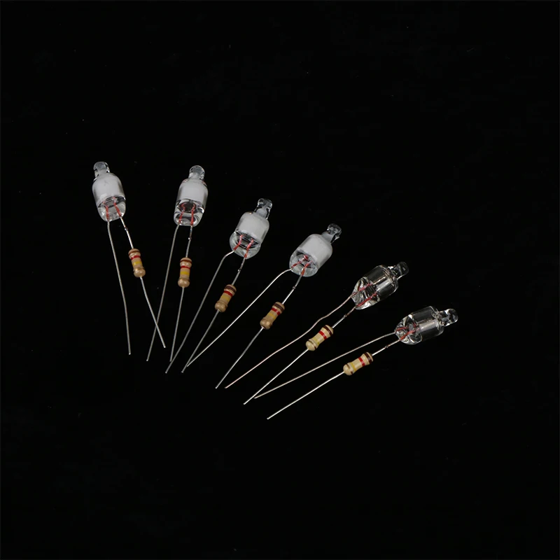 10Pc Neon Indicator Light Red Signs 6mm Neon Lamp Glow 4.1X6mm 220v Neon Indicator Bulbs Switch Button Bulbs images - 6