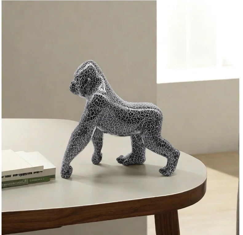 Kreative Bemalte Graffiti-Farbige Gorilla-Figur Kreative Dekoration Handwerk Heim-Eingangsbereich Weinschrank TV-Schrank Dekoration Geschenk – Detail 20