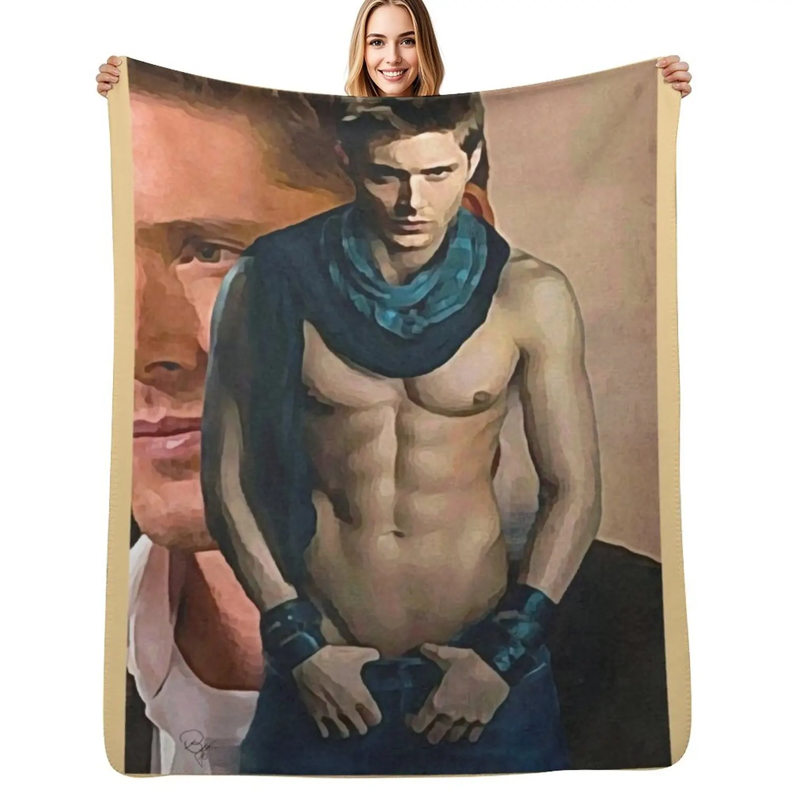 Jensen/ Dean Throw Blanket Breathable Lightweight Blanket for Adults Kids