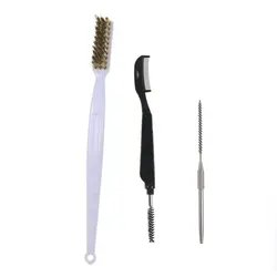 1PC Dubbing Brush Copper Wire Teeth Dubbing Brush 2 in 1Comb and Dub Brush Fly Tying Tool For Rake Through Dubbing Materials