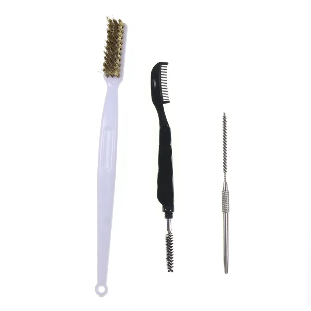 1PC Szczotka do podbijania z drutu miedzianego Szczotka do podbijania zębów 2 w 1 Grzebień i szczotka do podbijania Narzędzie do wiązania much do grabienia przez materiały podbijania