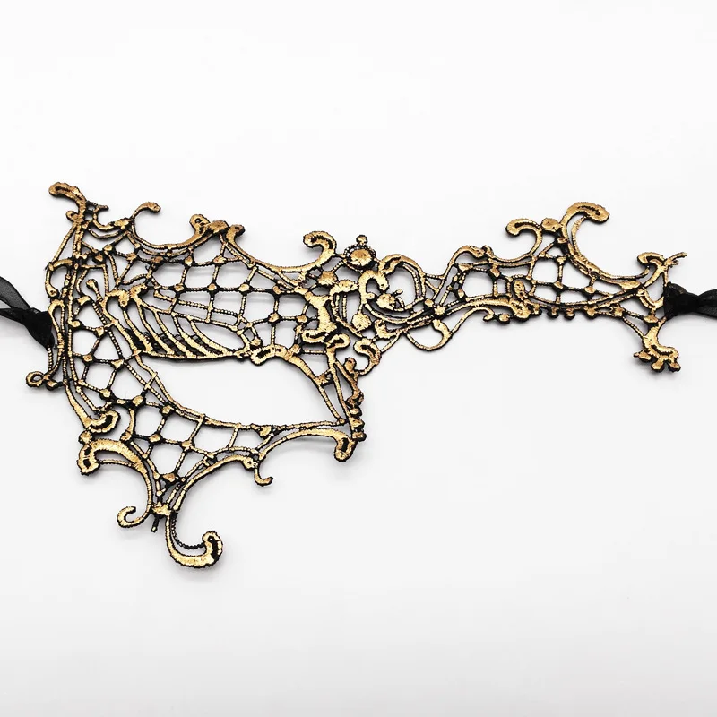 Halloween Carnival Makeup Ball Mask Sexy Lace One Eyed Half Face Mask Halloween Props Show Makeup Christmas Ball Masks