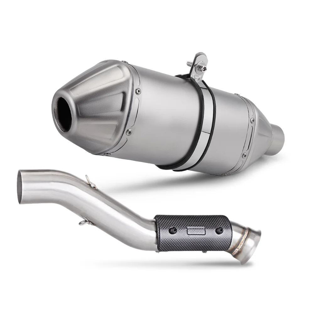 Slip On For 790 890 Adventure R ADV NK800 800MT Motorcycle Motor Exhaust Muffler Contact Middle Link Pipe